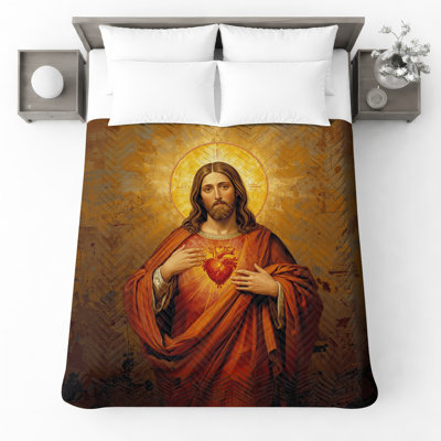 Couvre-lit matelassé Sacred Heart