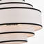 Lustre tambour 6 lumières en lin moderne-170894092-170894094-170894080
