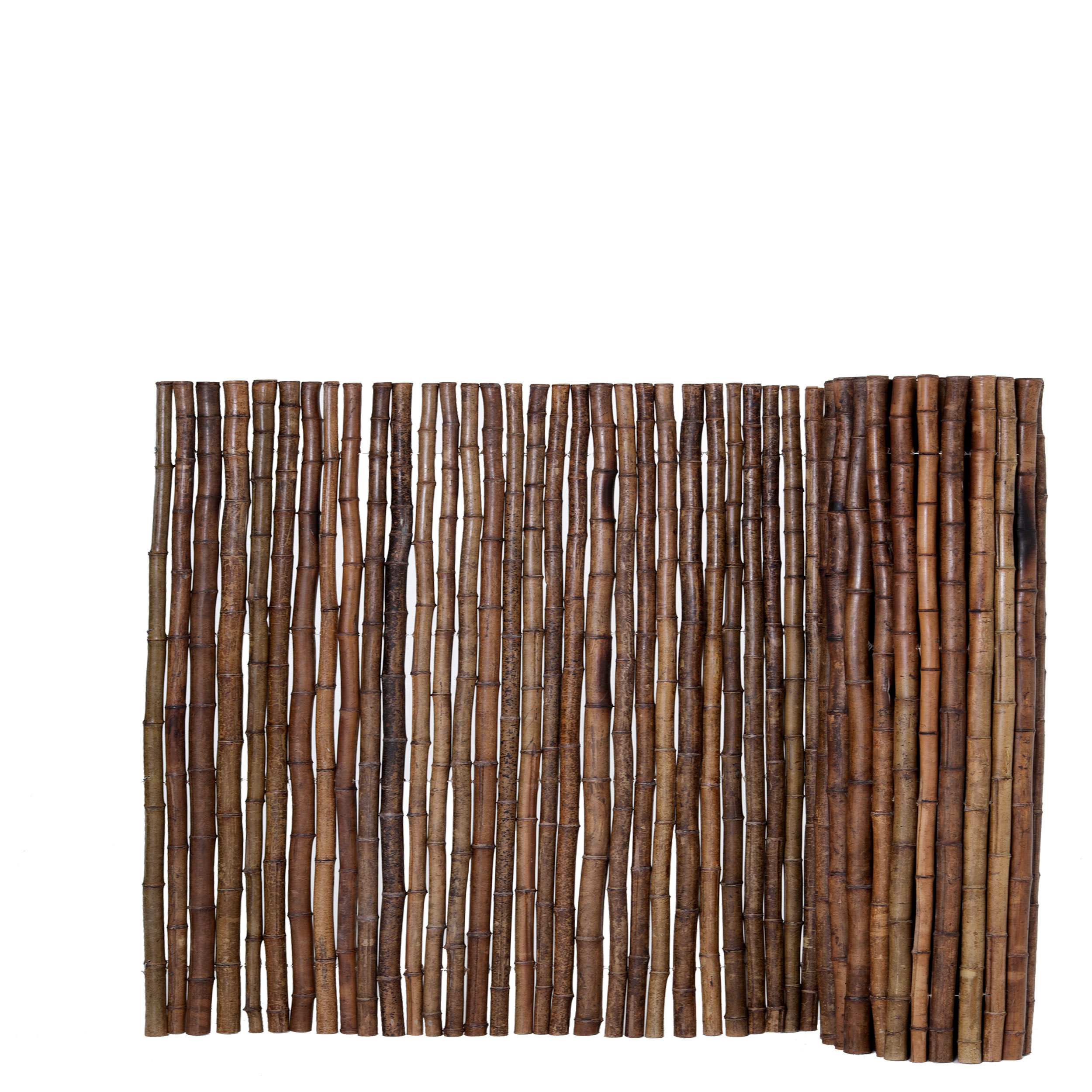 No-Dig Bamboo Privacy Fence – All-Wea...