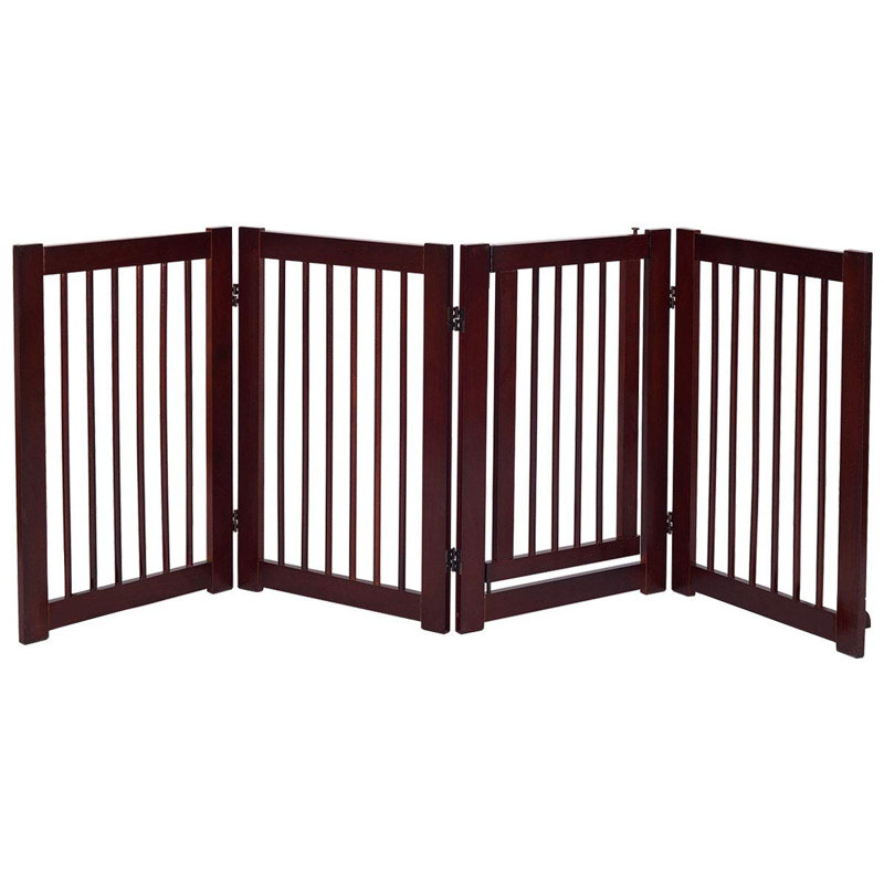 Kari Wood Free Standing Pet Gate