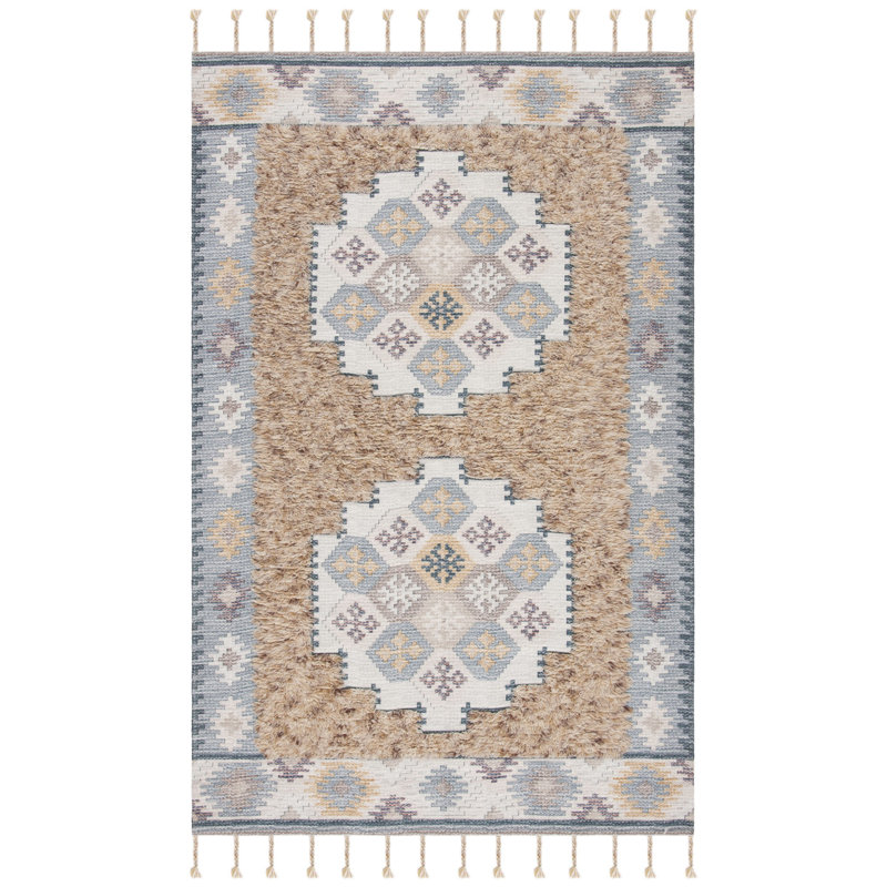 Tapis ivoire en laine Joppatowne, Rectangle 4 pi x 6 pi
