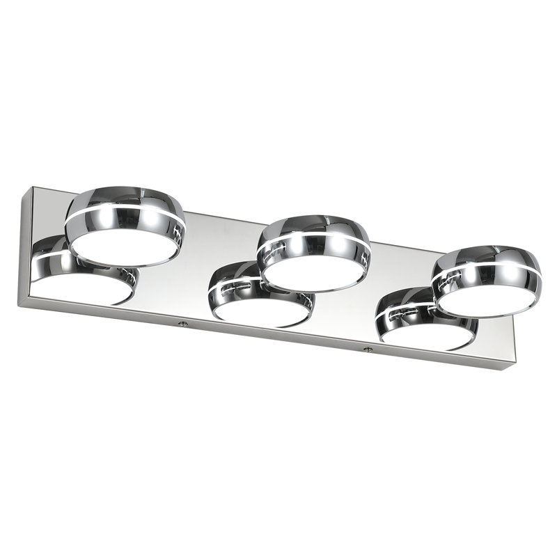 Markiest 20.5" LED 18W Bathroom Vanity Light, 3-Light Dimmable 5500K with 270° Rotatable Head, Chrome
