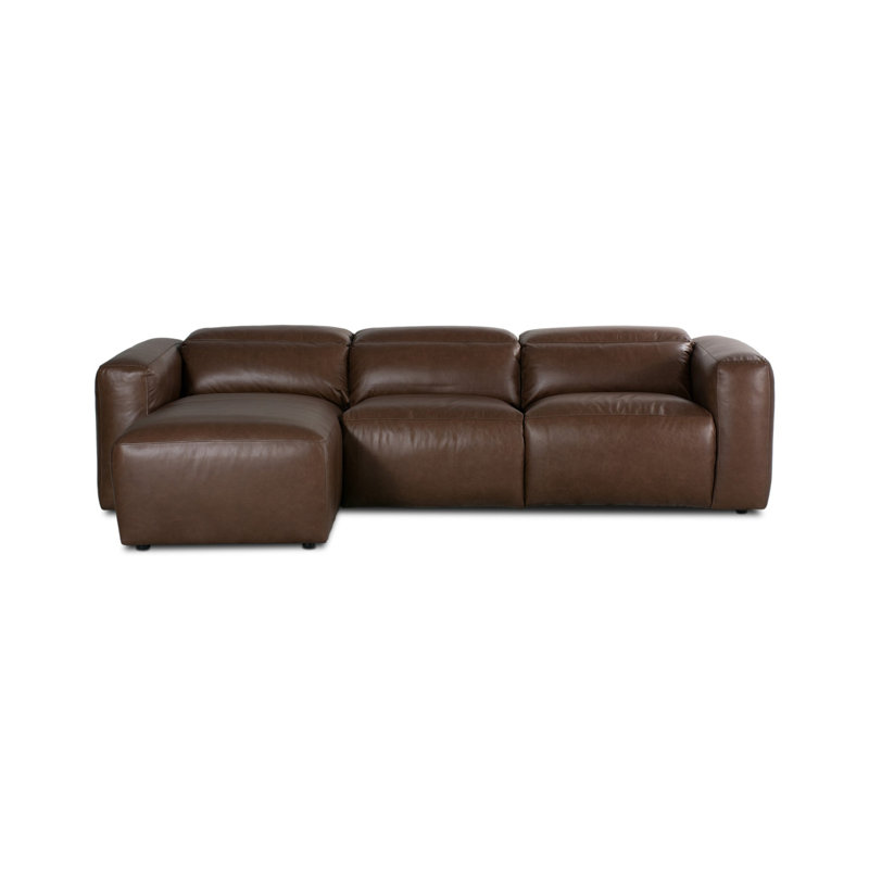 Radley Leather Modular and Reclining Sofa & Chaise, Left Hand Facing, Sonoma Coco Top Grain Leather