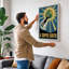 Ascent to Earth Retro - Wrapped Canvas-1385852933-1385852935