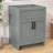 24 in. W x 21.5 in. D x 33.5 in. H Freestanding Bath Vanity Cabinet without Top Bathroom Base in Grey Unassembled