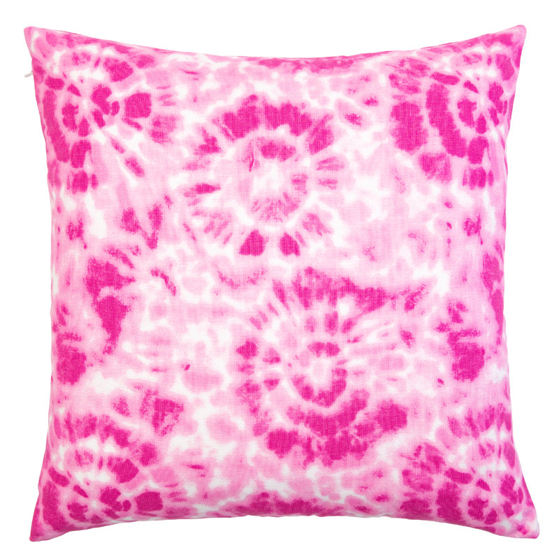 Housse et insert de coussin décoratif carré Peyton, 26 po x 26 po, Rose