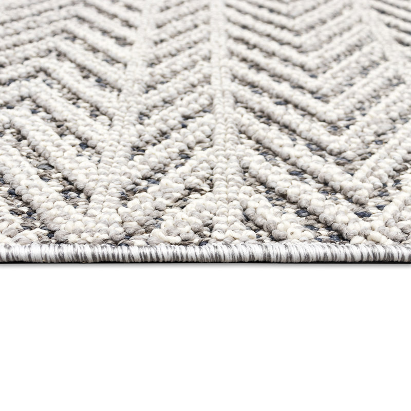Tapis rectangulaire argenté tissé à la machine