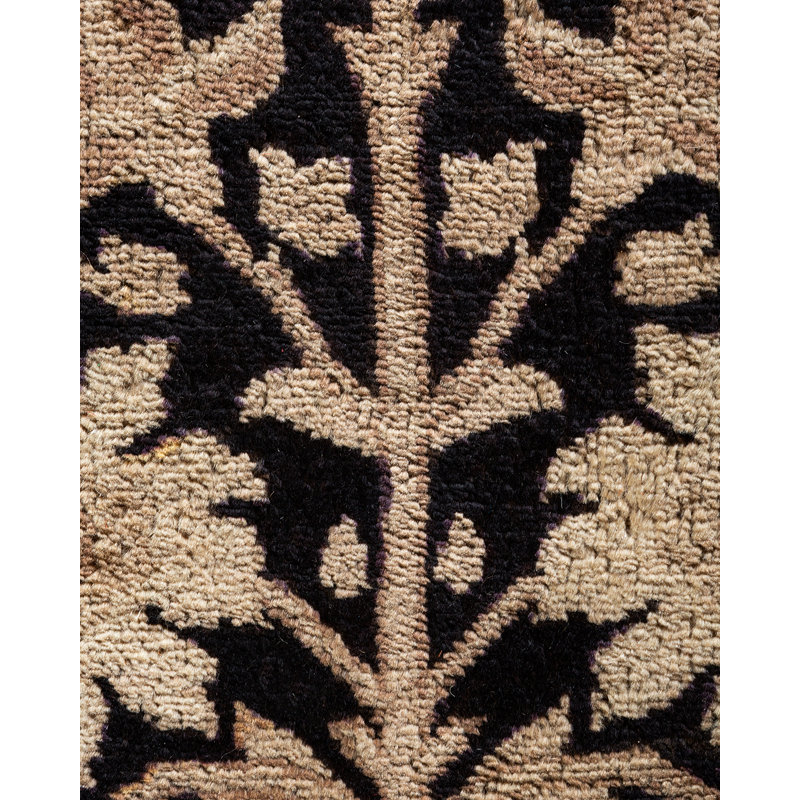 One-of-a-Kind 11' 10" X 18' 2" 2010s Wool Area Rug in Black