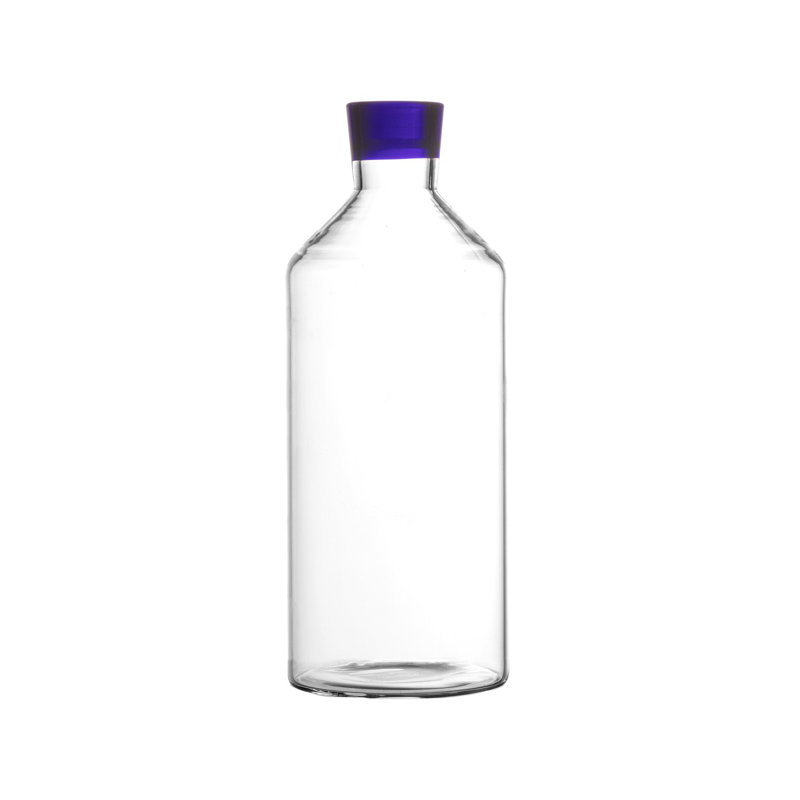 Carafe en verre borosilicaté Tara, Bleu