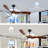 60-Inch 3-Blade Solid Wood Ceiling Fan Light