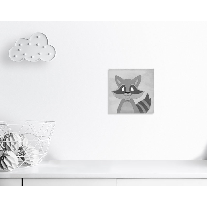 Impression sur papier Cheery Racoon, H 16 po x l 16 po x P 1,5 po, Canevas