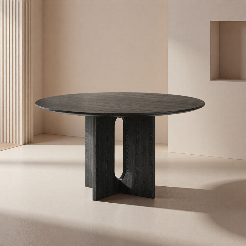 Table de salle à manger Vintage Vintage, H 29,5 po x L 47,2 po x l 47,2 po