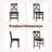Padded Stackable Folding Dining Chairs with Solid Wood Frame-233961516