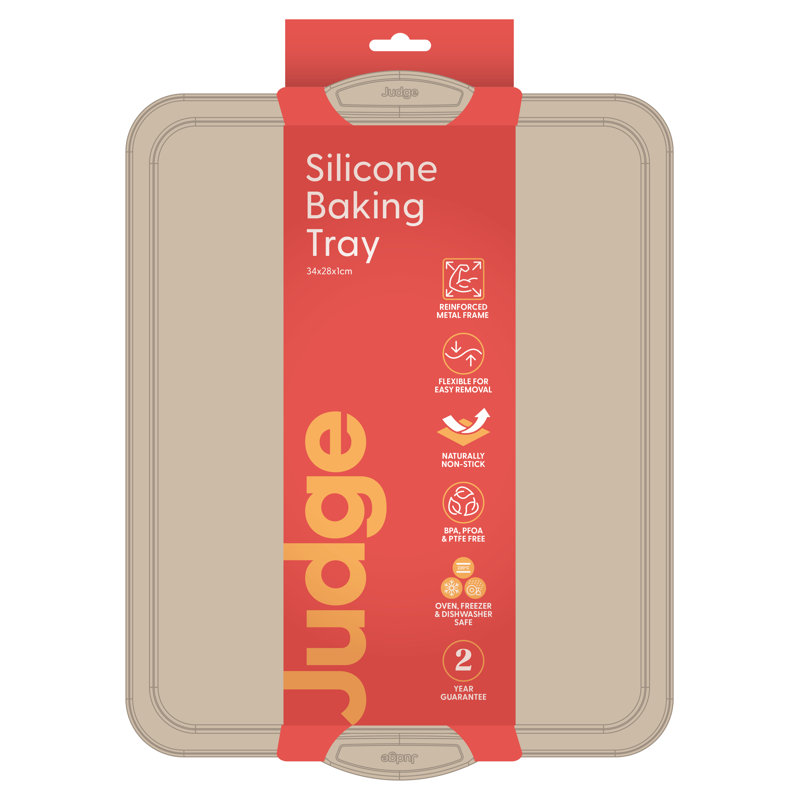 Judge Silicone, 34x28x1cm Baking Tray, Berry, Hazelnut