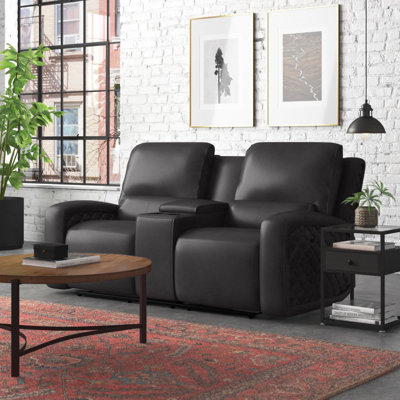 Drew 78'' Leather Power Reclining Sofa