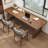 Nut-brown Rectangular Solid Wood desk-1485333006