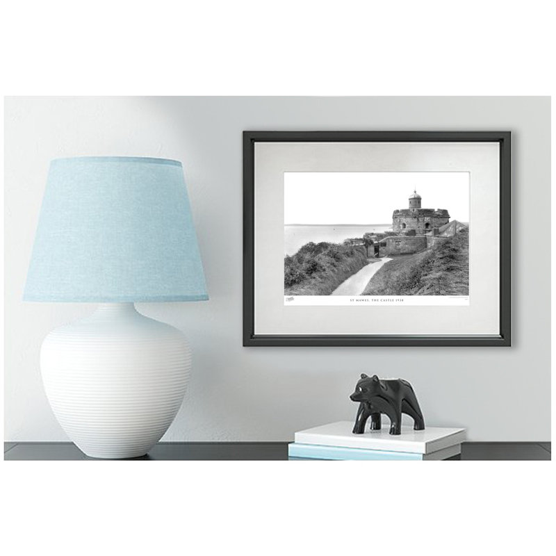 St Mawes, The Castle 1938 by Francis Frith - Single Picture Frame Print, 60cm H x 80cm W x 2.3cm D