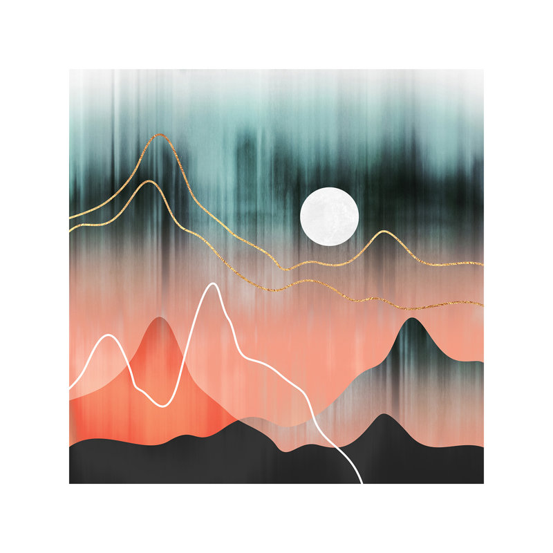 Mountainscape II by Elisabeth Fredriksson - Wrapped Canvas Print, 45.72 cm H x 45.72 cm W x 3.175 cm D