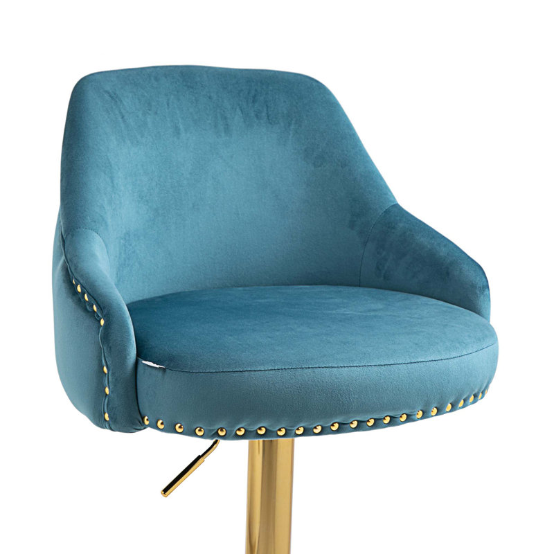 Tabouret Mikhia, Bleu clair