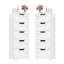 Armoire à linge autoportante l 15,7 po x H 40,1 po x P 11,8 po (ensemble de 2)-1290675851