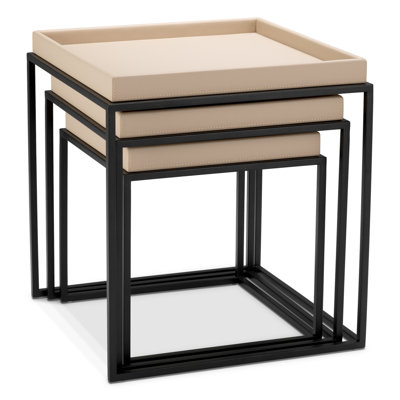 Side Table Léonard Matte Black Finish