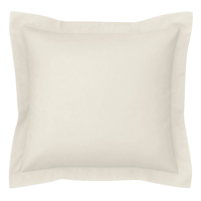Organic Cotton Rose Quartz Sham, Ivory
