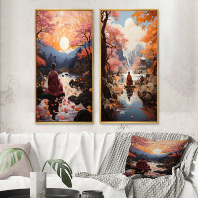" Orange Buddhism Buddhist Serenity This " 2 - Pieces
