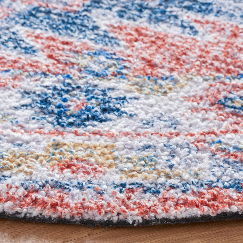 Tapis performance du Sud-Ouest touffeté à la main Giannina, Rond 6 pi