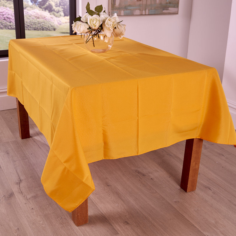 Polyester Tablecloth Rectangular 1PC - Wrinkle & Stain Resistant, Heavy Duty Banquet Cloth - Wedding, Party & Restaurant Use