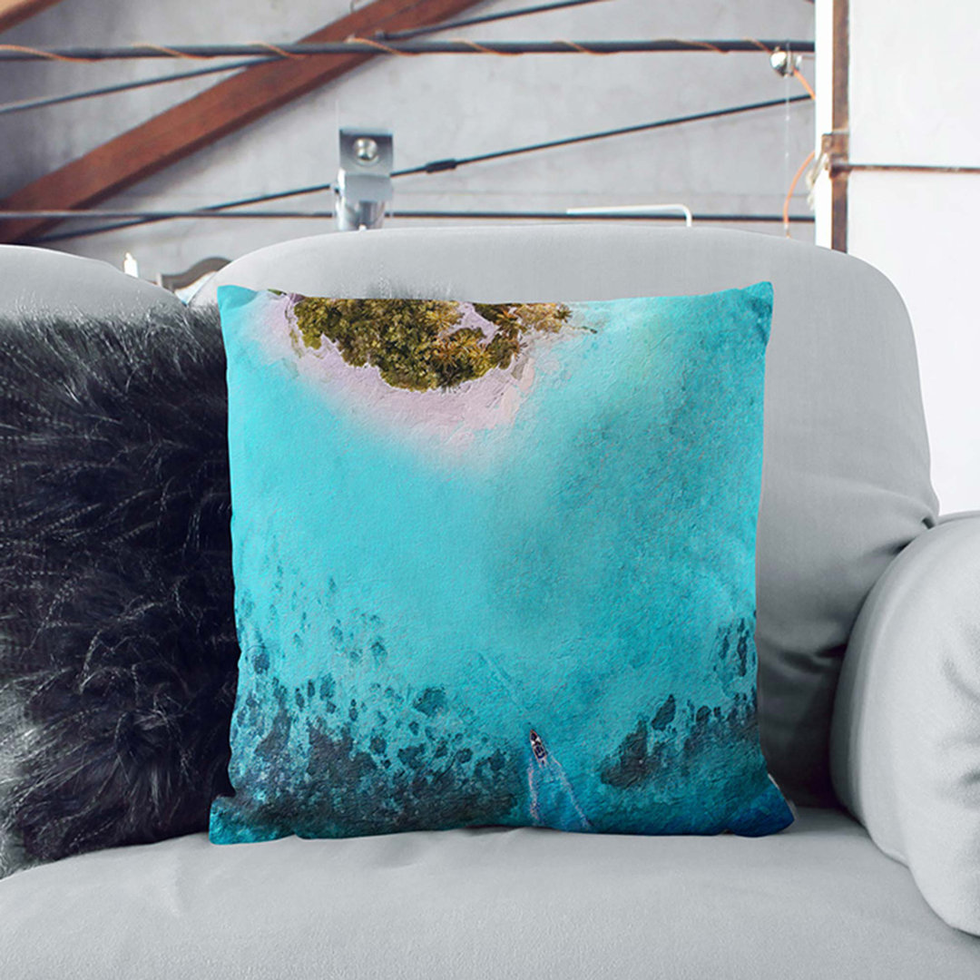 Alifu Alifu Atoll in the Maldives Cushion with Filling