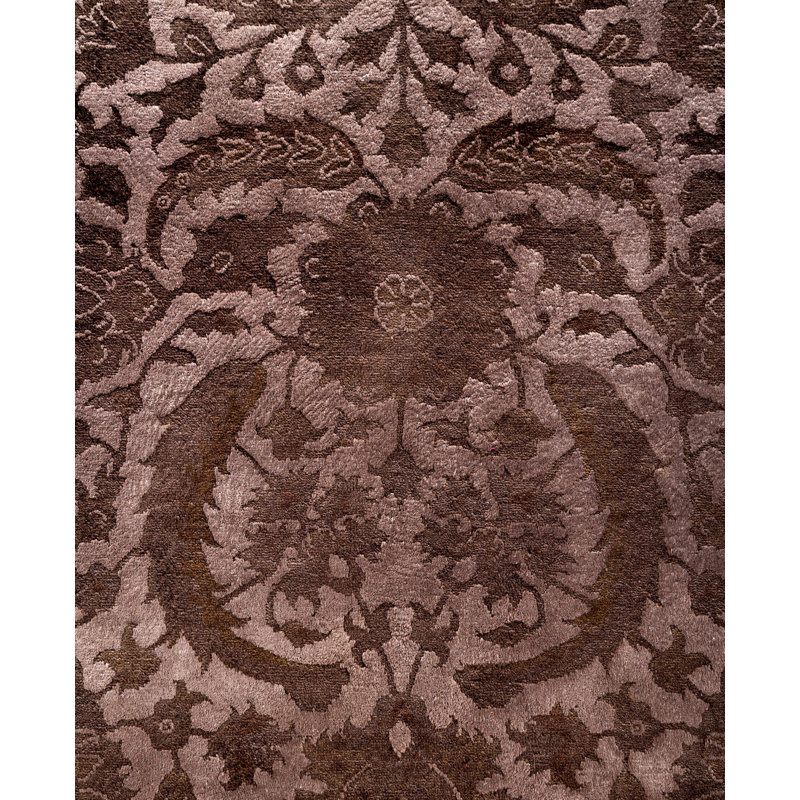 Overdyed One-of-a-Kind 9' 3" X 12' 2" Hand Knotted Area Rug