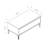 Modern Black Coffee Table, 35.4 x 15.7 x 15.7 inches | 100% Melamine Coated Particle Board, Thickness: 0.7 inches | Stylish & Durable Design for Living Room, Perfect for Elegant Home Décor & Entertainment