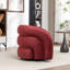 Fauteuil demi-tonneau rembourré et pivotant-1711897631