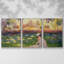3 pièces, reproduction sur toile avec cadre flottant-981134629-981134638
