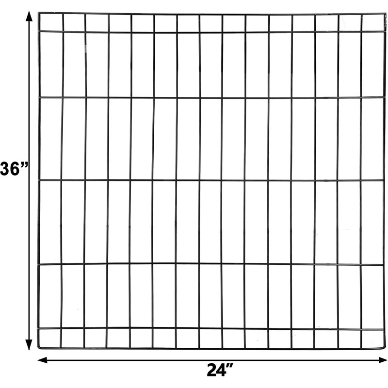 KennelMaster Black Vinyl-Coated Steel 8-Panel Exercise Playpen