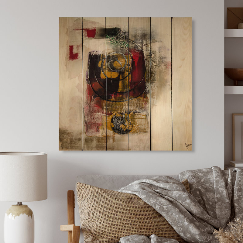 «Abstract Energetic Color Dance IV», reproduction sur bois sans cadre, H 30 po x l 30 po x P 1 po