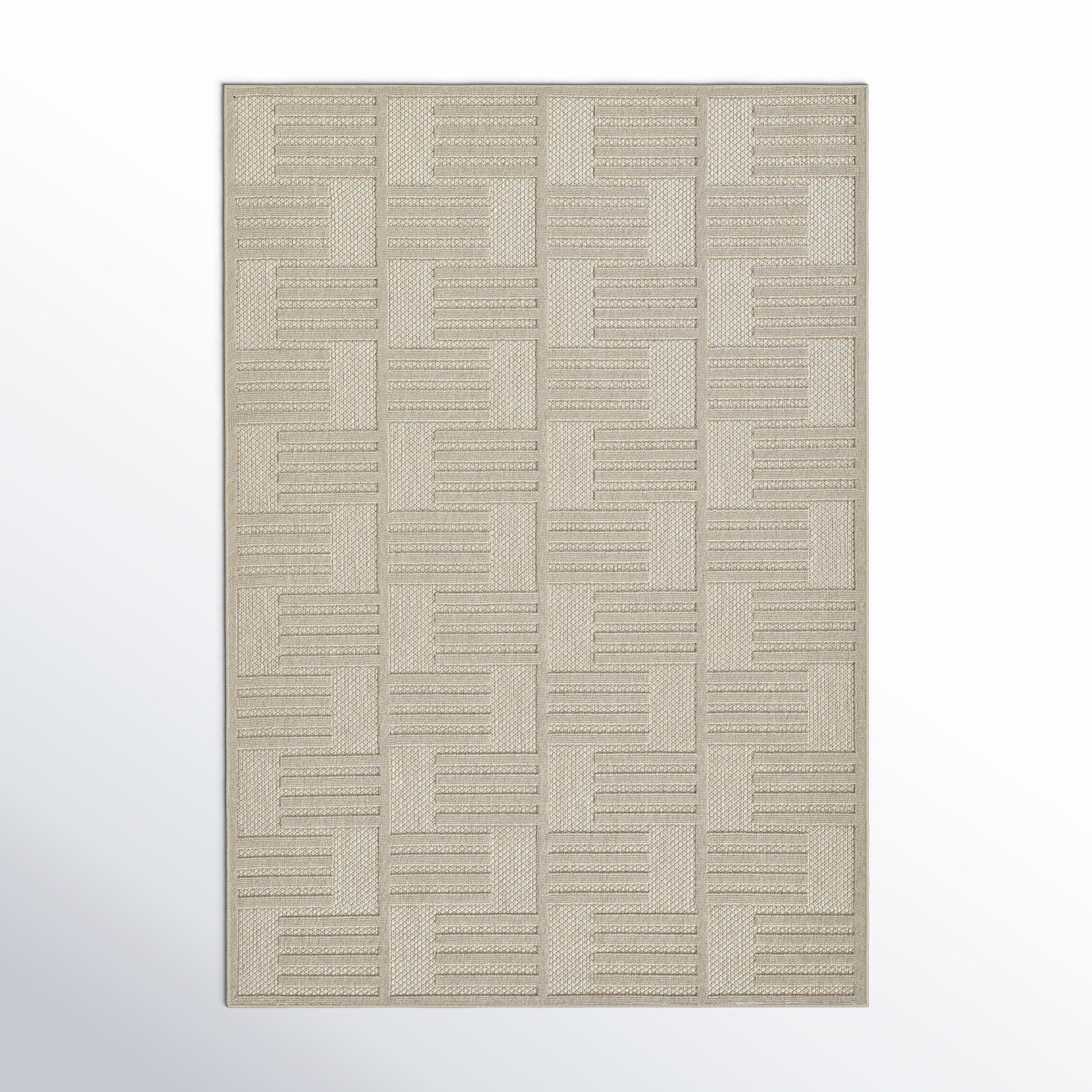 Trilby Beige Indoor/Outdoor Rug, Rectangle 7'10" x 10'10"