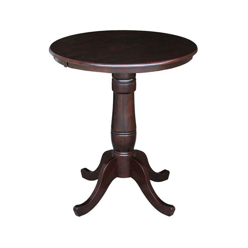 Mosteller Solid Wood Dining Table, Rich Mocha, 36" H x 30" W x 30" D