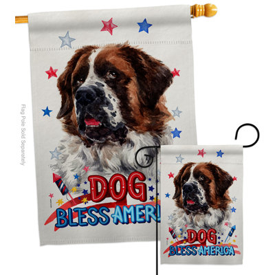Drapeau de maison en polyester à 2 côtés 40 x 28 po