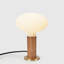 Knuckle Table Lamp In Walnut + Oval-140903080