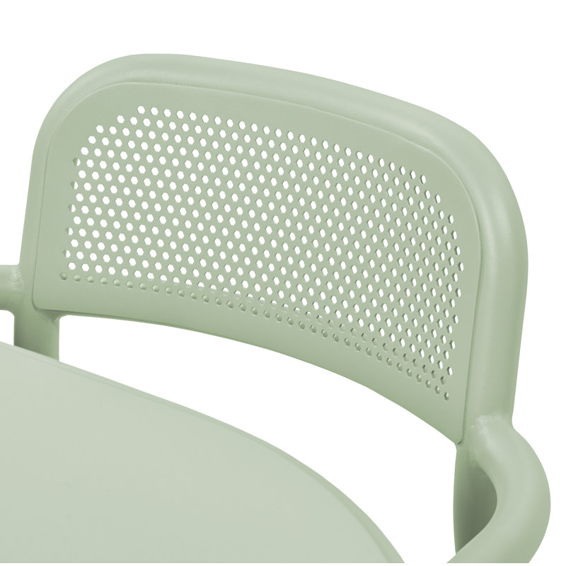 Toní Stacking Patio Dining Armchair, Mist Green