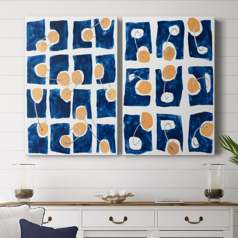 Toile tendue avec châssis abstrait I-Premium Gallery - prêt à être accroché, H 18 po x l 24 po