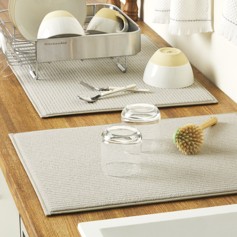 Ensemble de 2 tapis à vaisselle KitchenAid, Sable laiteux