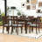 7-Piece Dining Table Set with 6 Chairs