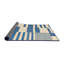 Tapis abstrait bleu / beige-497236000