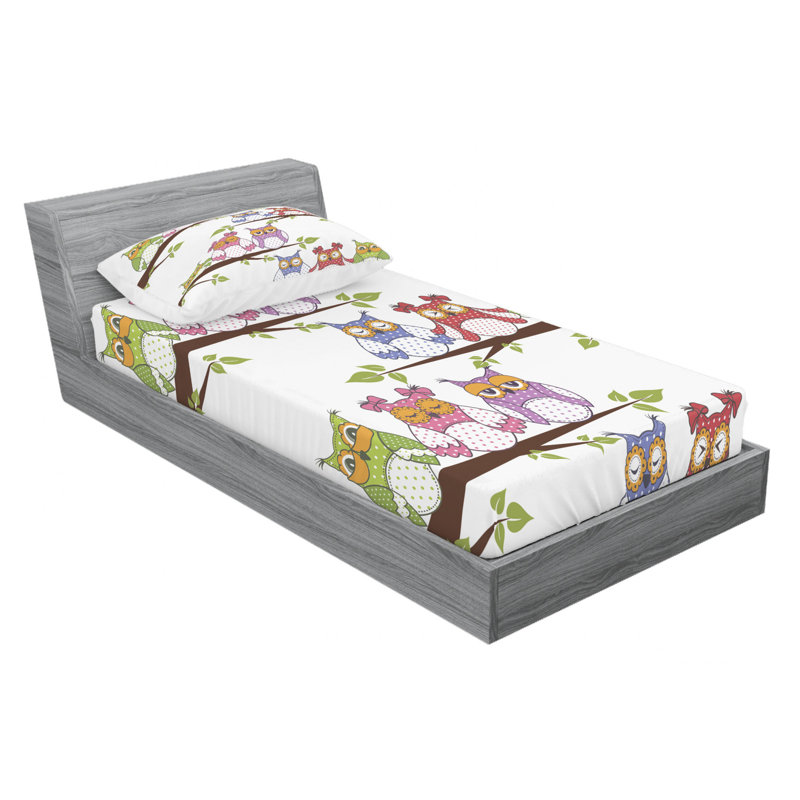 Microfiber Sheet Set, Twin Sheet Set with Fitted Sheet