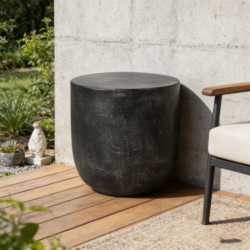 Outdoor LightWeight Concrete Side Table