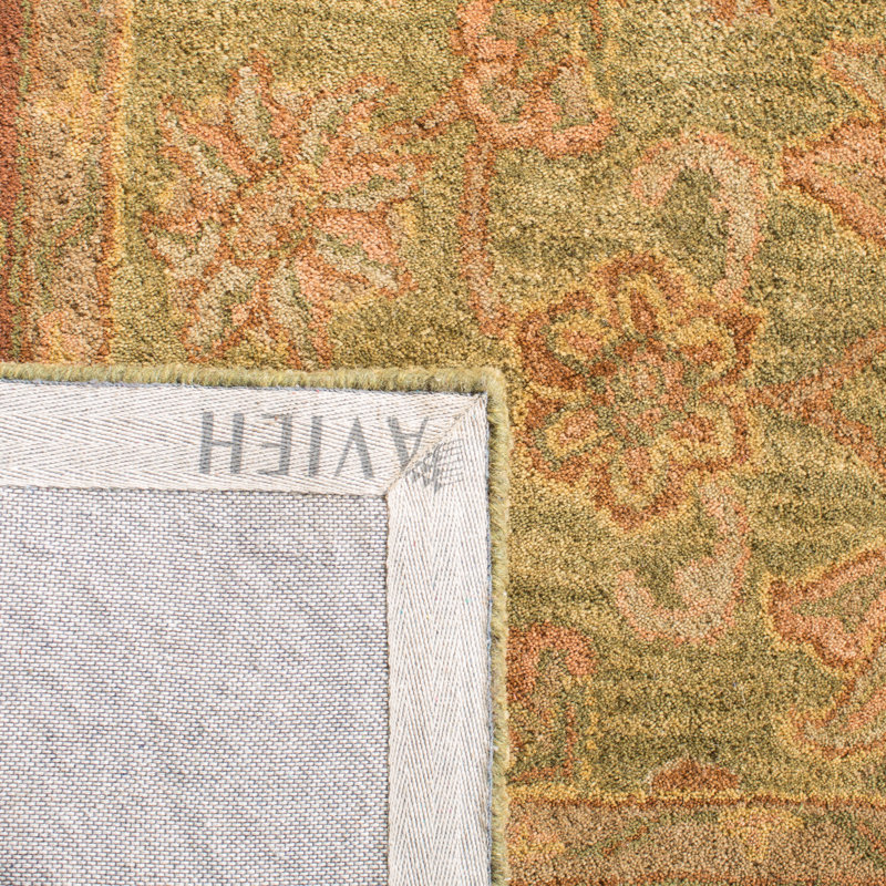 Santoyo Hand Tufted Wool Floral Rug, Rectangle 2'3" x 4'