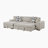 Odesser 115" W 2-Piece Chenille Sleeper Sectional-1083233647-1138026911