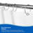 Kenney Rust-Resistant Metal Circular O-Ring Shower Curtain Rings, Chrome